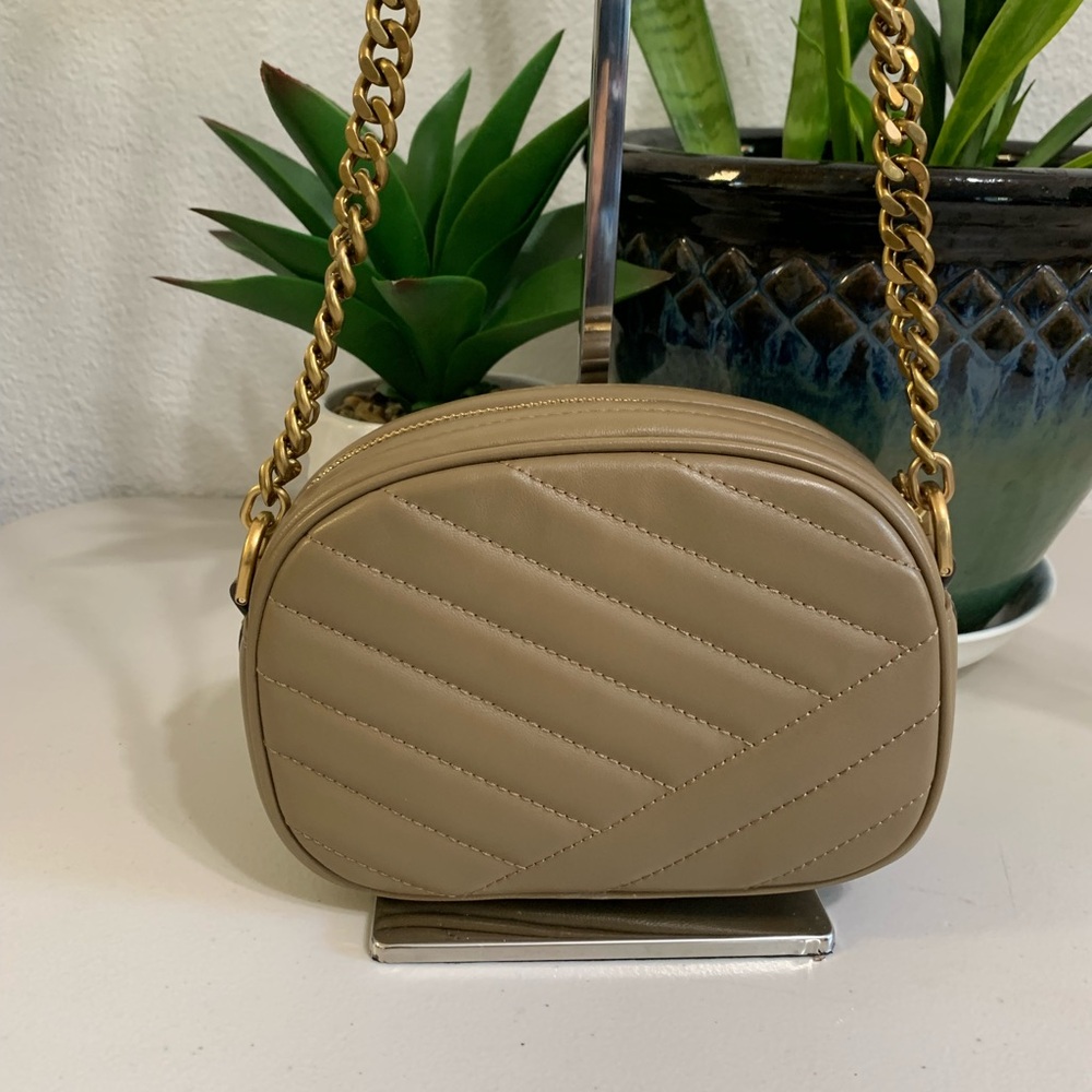 💕👜 TORY BURCH Crossbody Tan Leather Bag - Picture 2 of 13